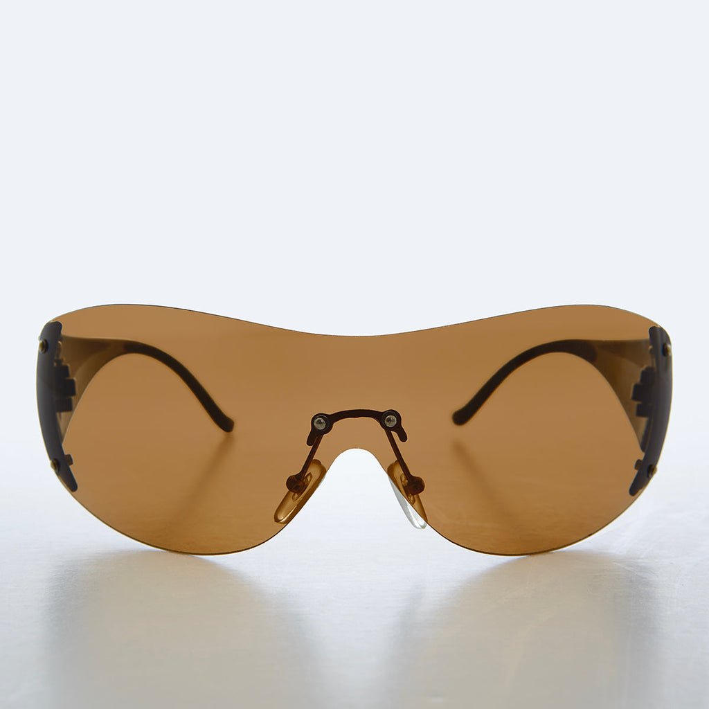 Oversized Round Insect Vintage Sunglasses - Glitz