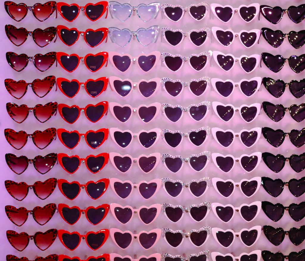 Retro Heart Shaped Sunglasses